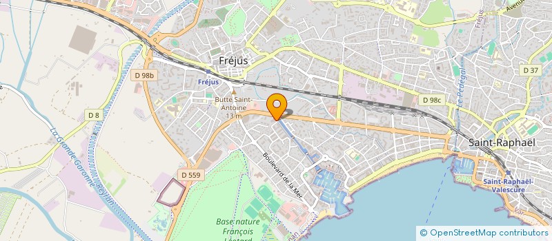 localisation de l'entreprise SUD EST BATIMENT à FREJUS