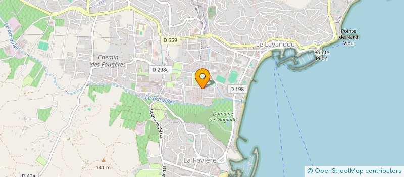 localisation de l'entreprise SUD-EST BOTTANELLI à LE LAVANDOU
