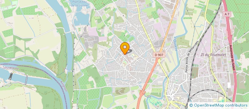 localisation de l'entreprise SUD EST CAB  SORGUES