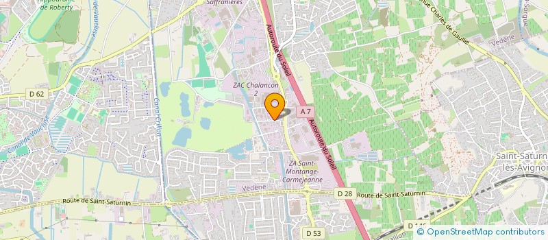 localisation de l'entreprise SUD EST CARAVANES  VEDENE