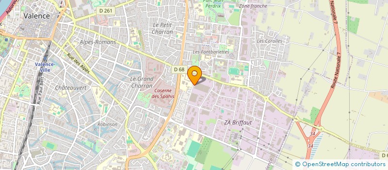 localisation de l'entreprise SUD-EST COLLECTIVITES à VALENCE