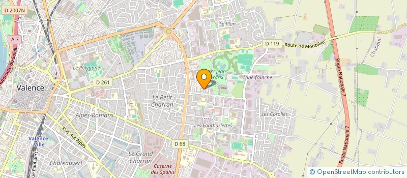 localisation de l'entreprise SUD EST CONCEPT à VALENCE