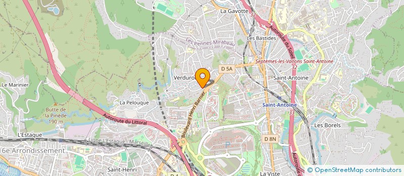 localisation de l'entreprise SUD EST CONSTRUCTION CARRELAGE à MARSEILLE
