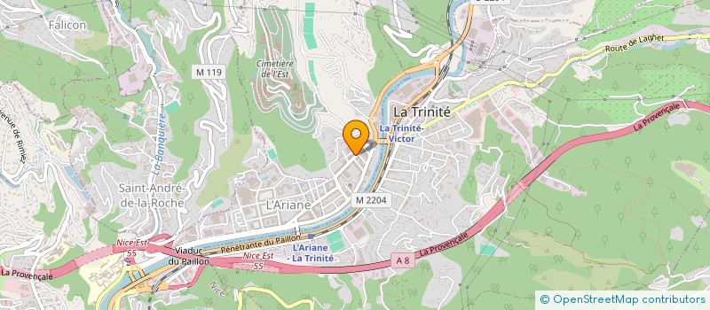 localisation de l'entreprise SUD EST CONSTRUCTION MEDITERRANEE à NICE