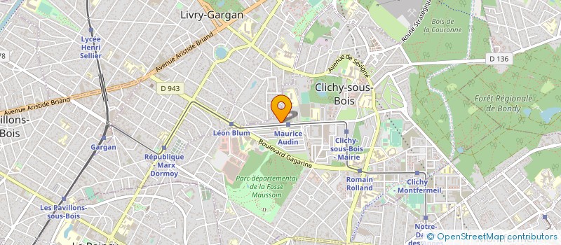 localisation de l'entreprise SUD-EST DECOR à CLICHY-SOUS-BOIS
