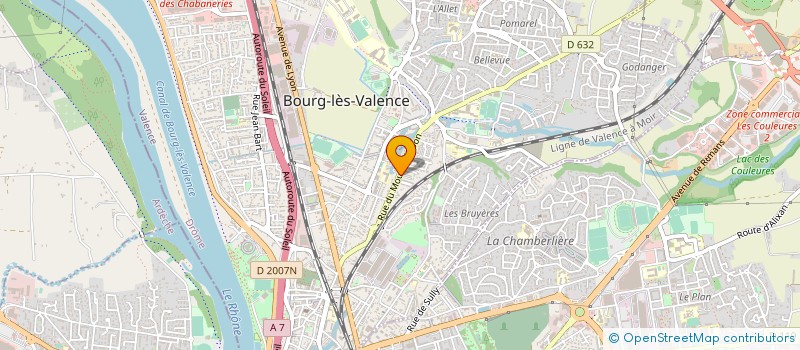 localisation de l'entreprise SUD EST DENTAIRE à BOURG-LES-VALENCE