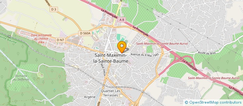 localisation de l'entreprise SUD EST DIFFUSION AGRIC INDUST AUTOMOBIL à ST MAXIMIN LA STE BAUME