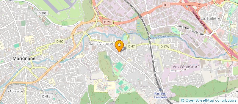 localisation de l'entreprise SUD-EST ECOPLAC à SAINT-VICTORET