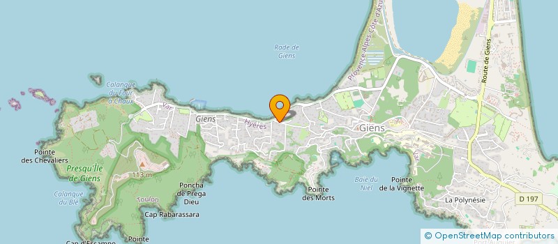 localisation de l'entreprise SUD EST ELEC à HYERES