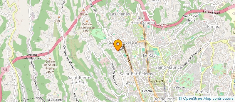 localisation de l'entreprise SUD-EST-ELECTRICITE à NICE