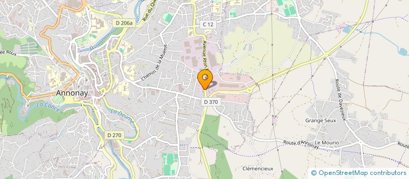 localisation de l'entreprise SUD-EST ENERGIE ENVIRONNEMENT  ANNONAY