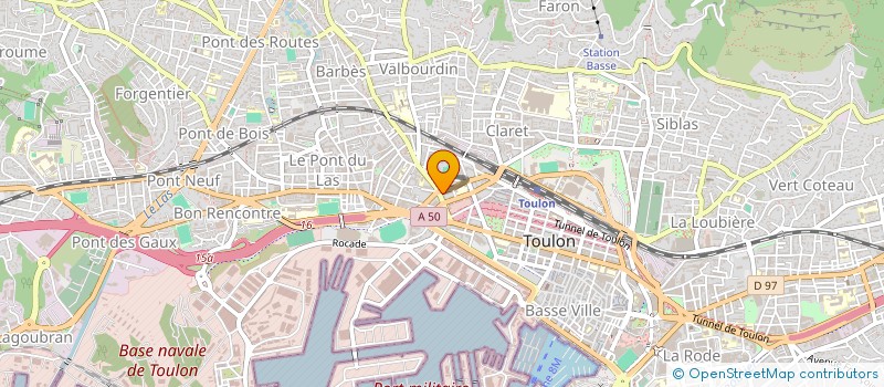 localisation de l'entreprise SUD EST FACADES  TOULON