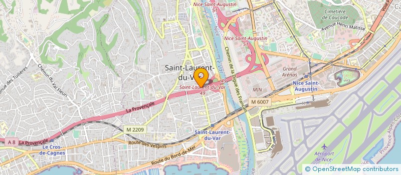 localisation de l'entreprise SUD EST FERMETURE à SAINT-LAURENT-DU-VAR