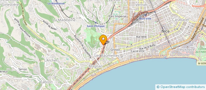 localisation de l'entreprise SUD EST FORAGE SARL à NICE
