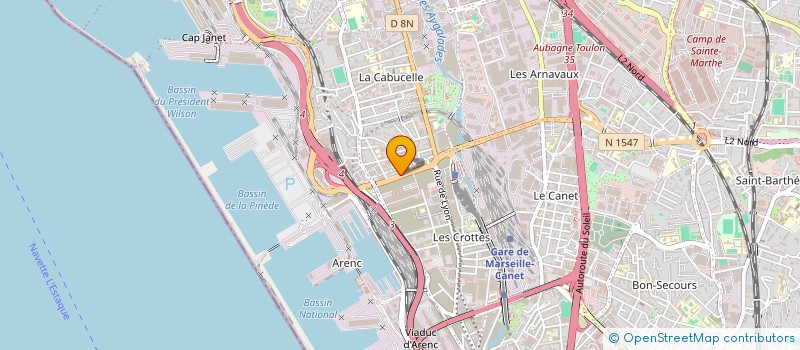 localisation de l'entreprise SUD-EST INDUSTRIES à MARSEILLE 15EME