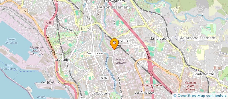 localisation de l'entreprise SUD EST INGENIERIE à MARSEILLE