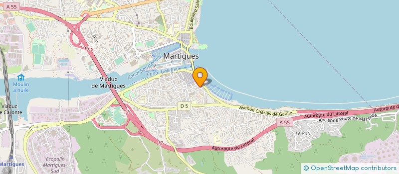 localisation de l'entreprise SUD EST INTERIM à MARTIGUES