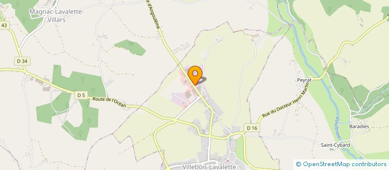 localisation de l'entreprise SUD EST MATERIAU à VILLEBOIS-LAVALETTE