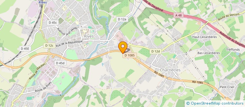 localisation de l'entreprise SUD EST MENUISERIE  RIVES