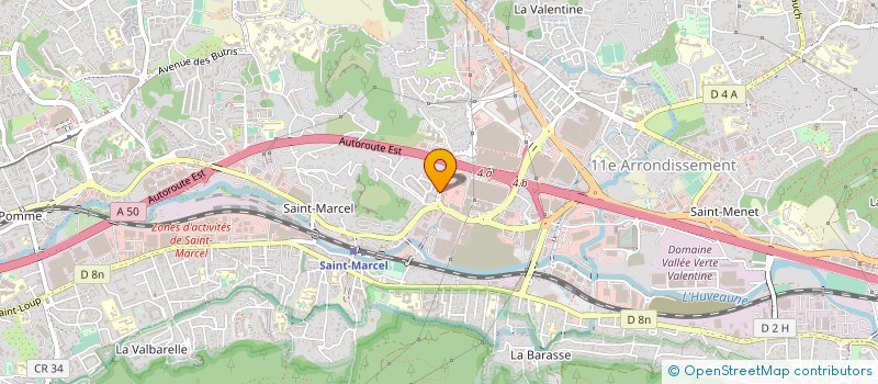 localisation de l'entreprise SUD-EST NEGOCE TERRASSEMENT (S.E.N.T) à MARSEILLE