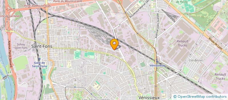 localisation de l'entreprise SUD EST NETTOYAGE SERVICE  VENISSIEUX