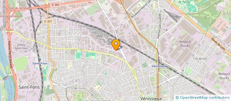 localisation de l'entreprise SUD EST NETTOYAGE VAL DE SAONE  VENISSIEUX