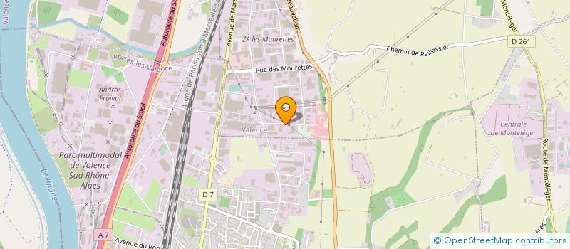 localisation de l'entreprise SUD EST PATISSERIE  VALENCE