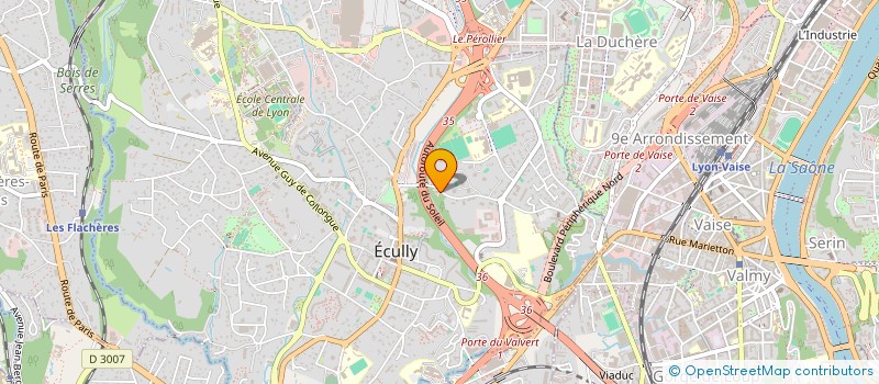 localisation de l'entreprise SUD EST PREVENTION à ECULLY