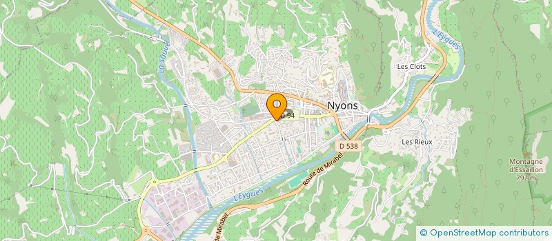 localisation de l'entreprise SUD EST RENOVATION à NYONS