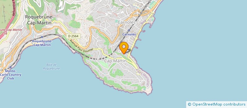 localisation de l'entreprise SUD EST RENOVATION à ROQUEBRUNE-CAP-MARTIN