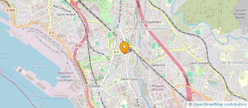 localisation de l'entreprise SUD EST RENOVATION FM à MARSEILLE