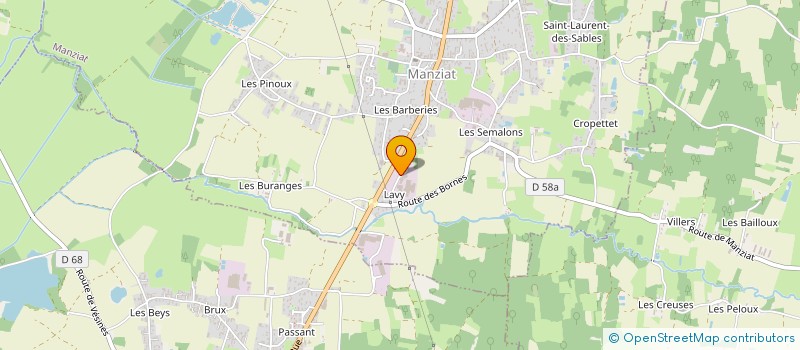 localisation de l'entreprise SUD EST RESTAURATION S E R à MANZIAT