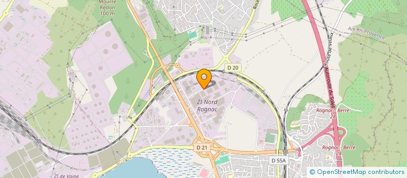 localisation de l'entreprise SUD EST SERVICES à ROGNAC