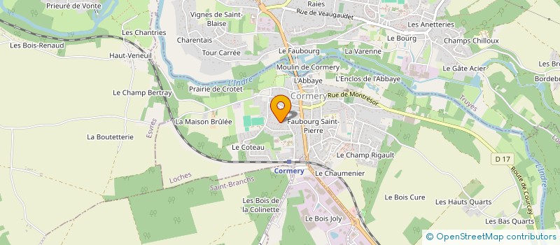 localisation de l'entreprise SUD EST TRAVAUX à CORMERY