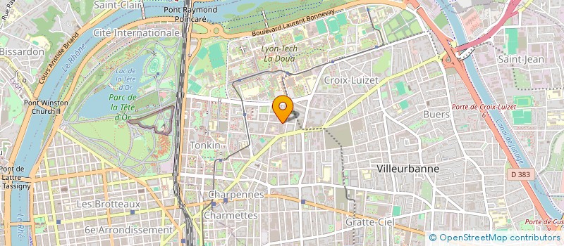 localisation de l'entreprise SUD EST VIANDE à VILLEURBANNE