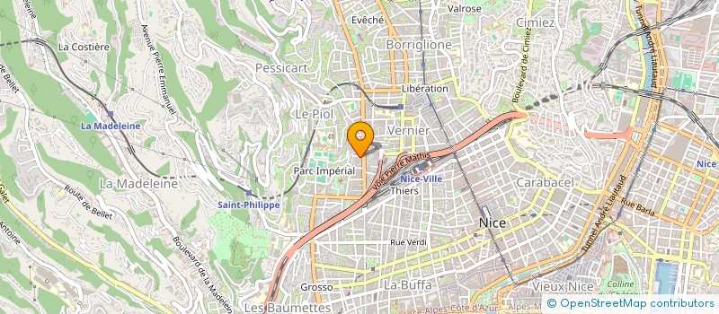 localisation de l'entreprise SUD EST VOYAGES à NICE