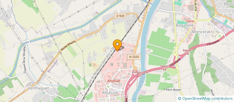 localisation de l'entreprise SUD ETANCHEITE 82  MONTBETON