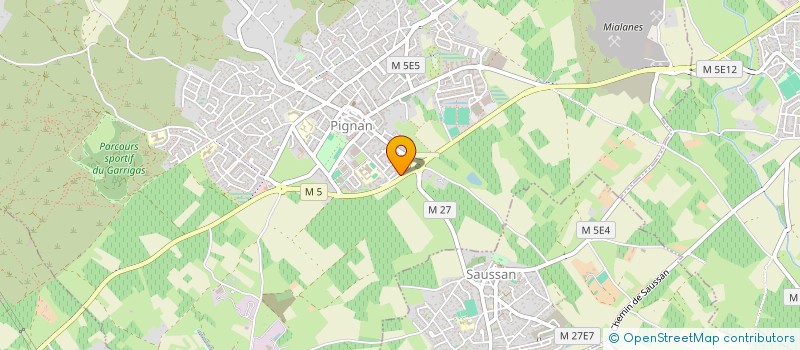 localisation de l'entreprise SUD ETUDES à PIGNAN