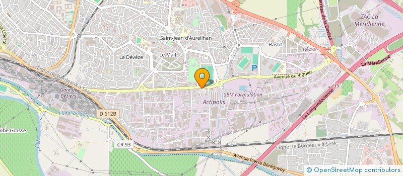 localisation de l'entreprise SUD EUROP VIANDES à BEZIERS