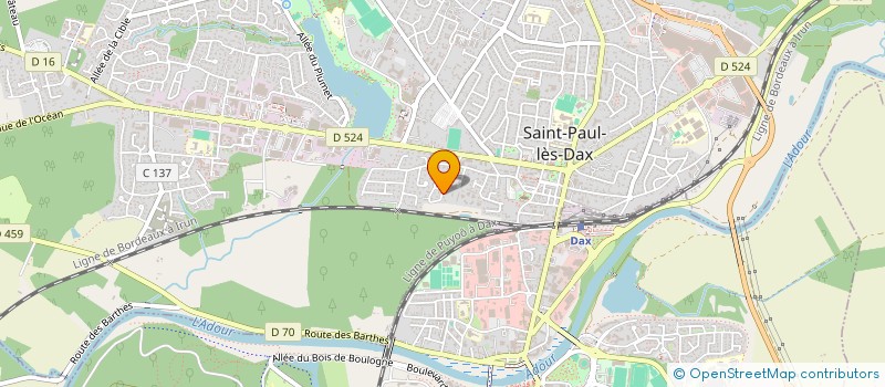 localisation de l'entreprise SUD EUROPE INVESTISSEMENTS à SAINT-PAUL-LES-DAX