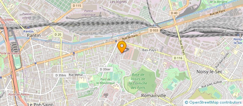 localisation de l'entreprise SUD EUROPEENNE DE NETTOYAGE à ROMAINVILLE