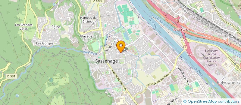 localisation de l'entreprise SUD EVASION  SASSENAGE