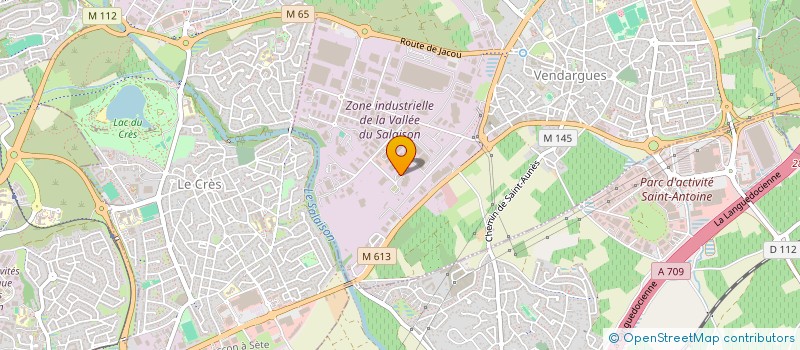 localisation de l'entreprise SUD FACONNAGE à VENDARGUES