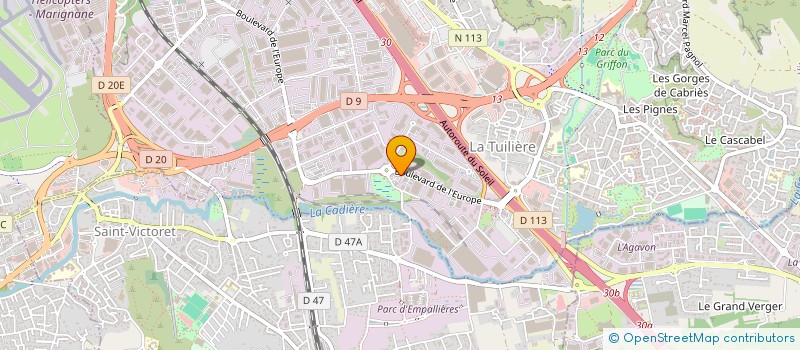 localisation de l'entreprise SUD FERM ALU à VITROLLES