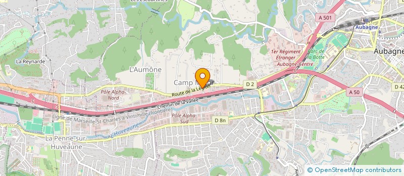 localisation de l'entreprise SUD FERMETURES SERVICES à AUBAGNE