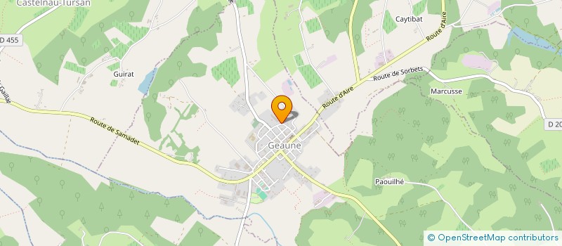 localisation de l'entreprise SUD FERRAILLES  GEAUNE