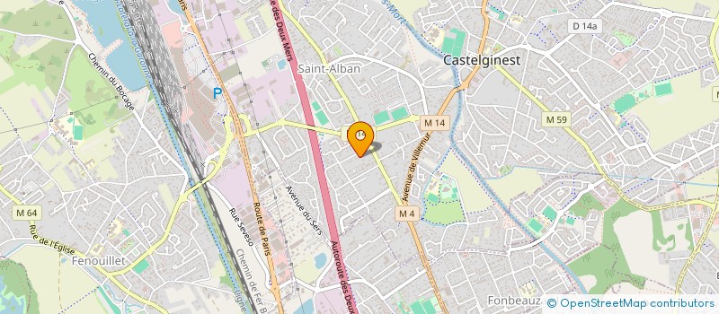 localisation de l'entreprise SUD FIBRE OPTIQUE à SAINT-ALBAN