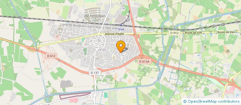 localisation de l'entreprise SUD FILETS  VIAS