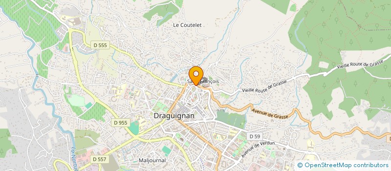 localisation de l'entreprise SUD FORM à DRAGUIGNAN