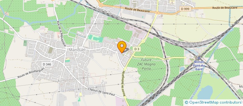 localisation de l'entreprise SUD FOURRAGE SERVICES  MANDUEL